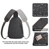S-ZONE RFID Crossbody Sling Backpack Water Resistant Canvas Men Shoulder