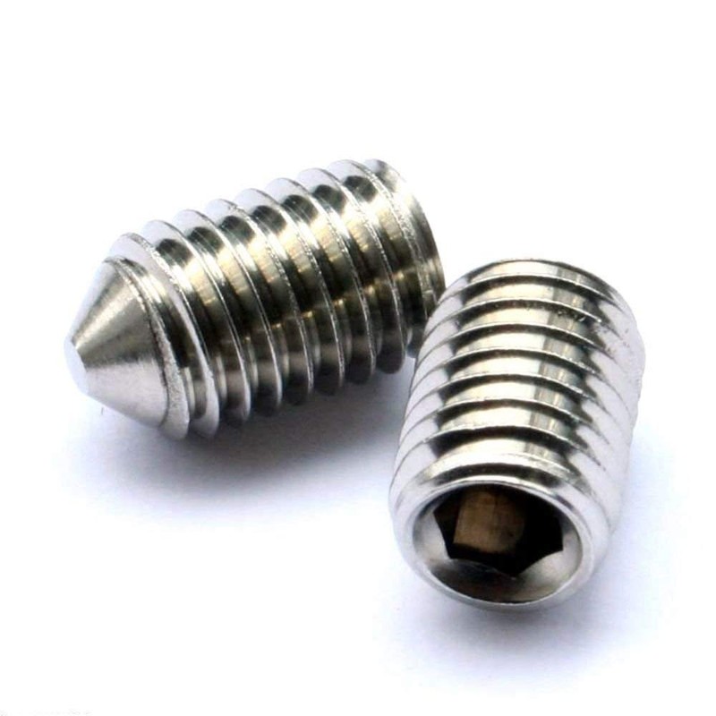 Pack of 6 M5 x 10 Taper Tips A2 St