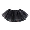 Girls Tutu Skirt 4 Layered Tulle Sparkly Ballet Skirt Sequines