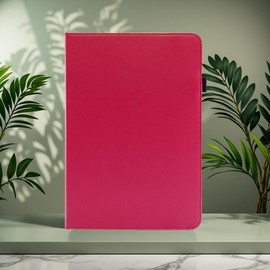 Universal 8 Inch Tablet Case, 7 Inch Android Tablet Case, Bbjjkkz 360 Degree Rotating Multi-Angle Viewing Stand PU Leather Cover for 7.0-8.5 Inch Tablet, Wine Red