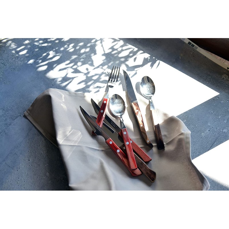 TRAMONTINA Dessert Spoon, 6.7 inches (17.0 cm), Polywood, Dark Brown