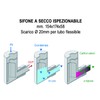 KSIFU Ventilation Kit Inspectable Dry Siphon UNI with Condensate Exhaust