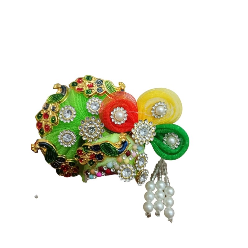 Divine-Interiors Laddu Gopal Pagdi Designer Mukut Set for Kanha ji,