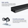SMARTSTANDARD 60"/5FT Ceiling Mount Bypass Sliding Door Hardware Kit for