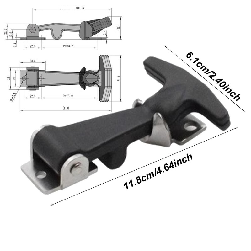 Hood Catch Latches | Flexible Rubber Drawer Latch | Flexible