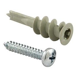 Prime-Line MP10554-50 Zip-It Wall Anchors, 8, Nylon Construction, Heavy Duty Design, Pack of 50, 50 Piece