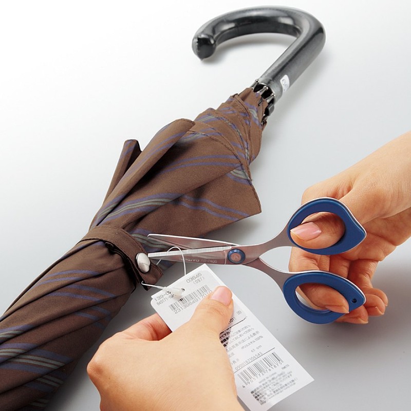 コクヨ はさみ ハサミ コンパクト クリッピー ブルー ハサ-P400B