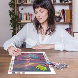 MAXBYE Diamond Paintings, Diamond Art Kits for Adults, 5D Love Waterfall Diamond Art Kits, Diamond Paintings for Home Décor Items, Extra 30% Diamonds, 12x12in