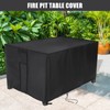 Fenghome Fire Pit Cover Rectangular, Waterproof Windproof Gas Fire Pit