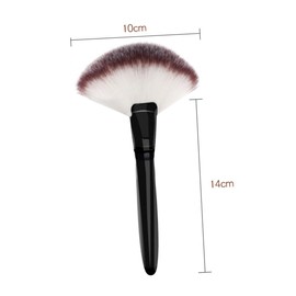 Baluue Wood Handle Large Blush Brush for Loose Powder and Foundation Application Soft Bristles for Smooth Blending and Buffing Makeup Tool for Complexion Random Color
