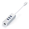 SATECHI Hub Type-C 3xUSB&Ethernet Silver
