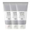 Happybath 해피바스 화이트클레이 모공 클렌징폼 150g 3개 Happy Bath White