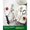 PHILIPALA 24 Pcs Silverware Set with Steak Knives Food-Grade Stainless