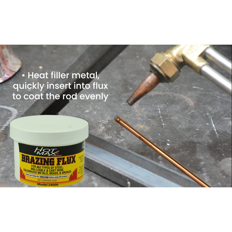 Hot Max 24000 Brazing Flux Powder, 8-Ounce