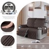 TAOCOCO 100% Waterproof Oversized Loveseat Recliner Cover, Non Slip Split