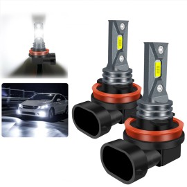 SHENKENUO 2x H11 LED Headlight Super Bright Bulb Kit HIGH/LOW Beam 6000K White Fog Light
