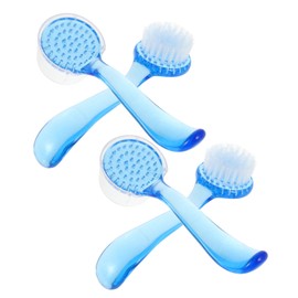 SAFIGLE 4Pcs Face Cleaning Brush Ergonomic Exfoliating Scrubber for Deep Pore Cleansing Gentle Bristle Design for Men Women for Wet Dry Use Random Colors
