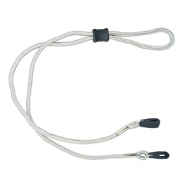 GoGrip Sport Active Eyewear Holder Glasses Cord With Adjustable Toggle Rugged Sports Spectacle Lanyard (Silver)