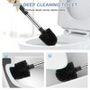 SetSail Toilet Brush and Holder 3 Pack, Self Closing Lid