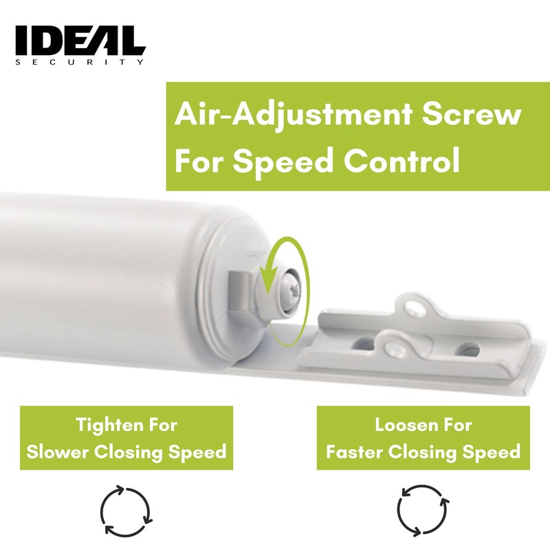 Ideal Security SK3015 Heavy Pneumatic Storm and Screen Door Closer