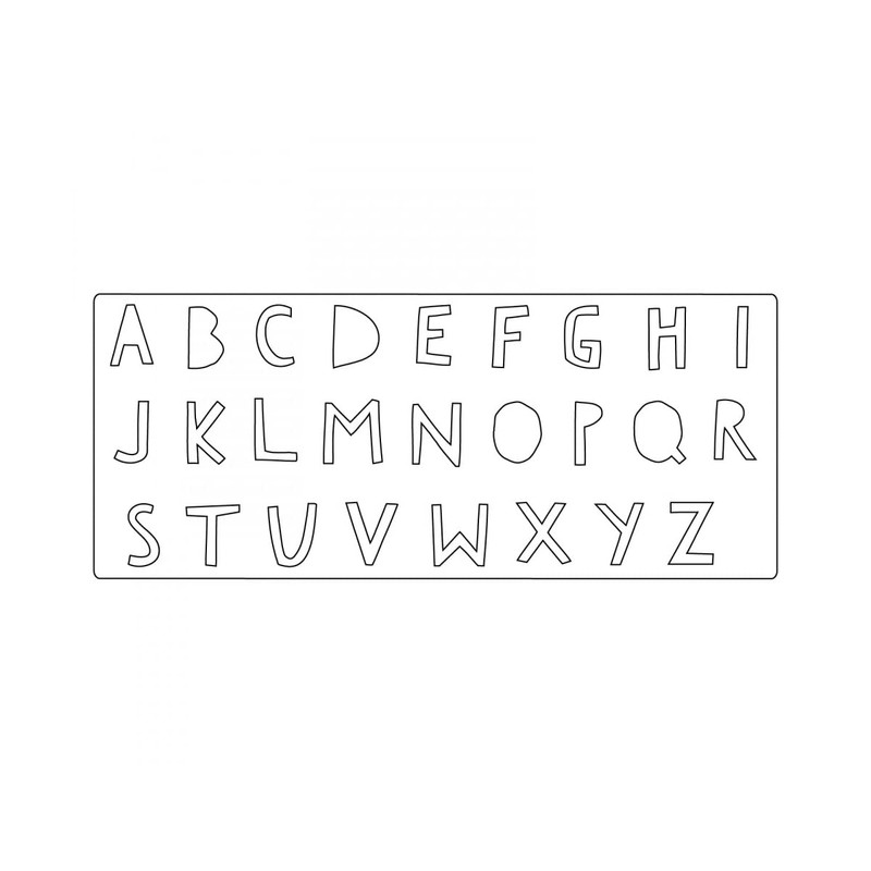 Sizzix 662707 Bigz X-Large Alphabet Die, Green