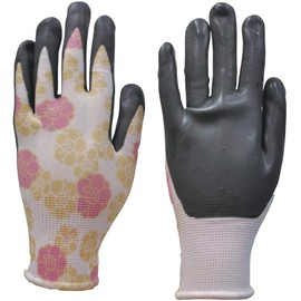 ダンロップ ホームプロダクツ ゴム手袋 園芸用 マイリトルガーデン さくら M 背抜きタイプ おしゃれ ガーデニング