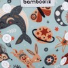 bamboolik Duo, overtrousers pattern, Velcro fastening, heavenly animals + brown,