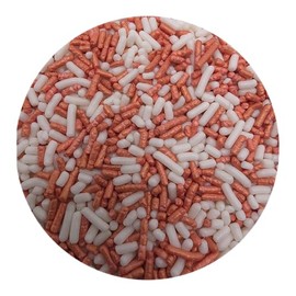 NCS Pearlized Rose Gold and White Jimmies Edible Sprinkles, 8 ounces - Great for Cupcakes, Cookies, Cakes, Cakes Pops, Donuts