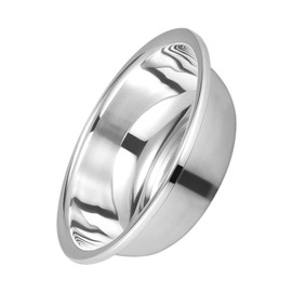 PRETYZOOM Stainless Steel Basin Large Mixing Bowl Round Dish Pan Foot Soaking Tub Fruit Vegetable Washing Basin 11.0 Inch Salad Bowl Meal Prep Bowl for Home Kitchen