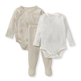 Burt's Bees Baby Unisex Baby 3 Piece Bodysuit & Pant Set, 100% Organic Cotton