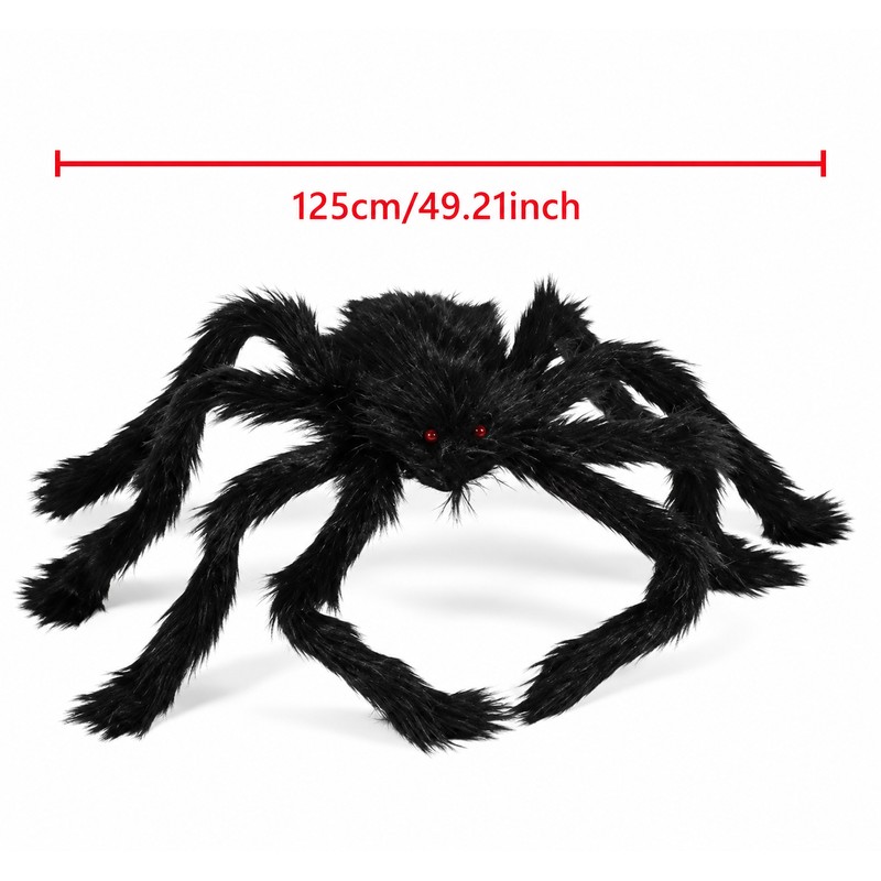 Giant Halloween Spider Decoration, Bendable Legs, Indoor Outdoor Yard Porch