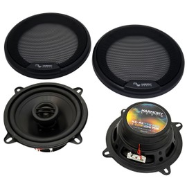 Harmony Audio HA-R5 Compatible with Dodge Ram Truck 1500 1994-2001 Car Stereo Rhythm Series 5.25" Replacement 225W Speakers and HA-721002 Factory Speaker Replacement Harness