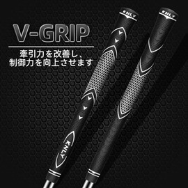 KNLY Golf Grips 13 Pack - High Traction, High Feedback Rubber Golf Club Grips for Anti-Slip, All Weather Performance (Standard, Black/Blue)