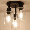 Semi Flush Mount Ceiling Light, 3-Light Close to Ceiling Light
