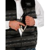 Cinch Men's Southwestern Stripe Concealed Carry Zip-Front Wool Vest Black