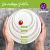 GoBeTree 50 x 18cm Round Sugarcane Disposable Plates Ecological, Biodegradable