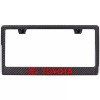 Toyota Logo Carbon Fiber License Plate Frame - Blue on