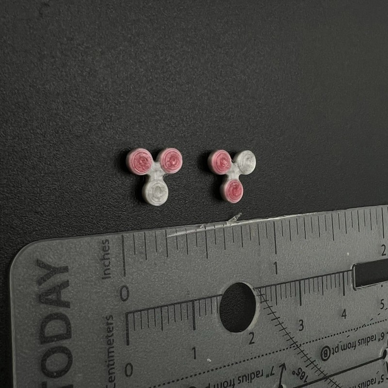 Non-operating Lightbars 2 Pack 1/64 Roto Ray Red Clear Emergency