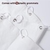 Vinabo White 180 x 200 cm Anti-Mould Polyester Fabric Waterproof