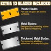 DIYSELF Razor Blade Scraper 12Pack Glass Scraper Oven Scraper for