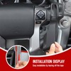 JeCar Steering Wheel Cover Interior Decoration Trim Kit Compatible with