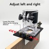 Wood Router Base Accurate Positioning 2 in 1 Compact Router