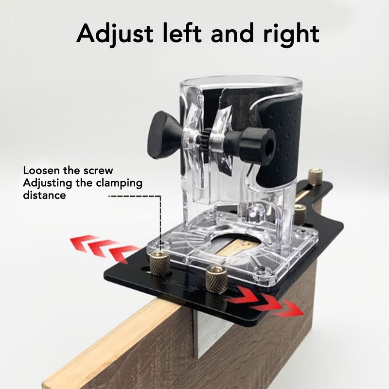 Wood Router Base Accurate Positioning 2 in 1 Compact Router