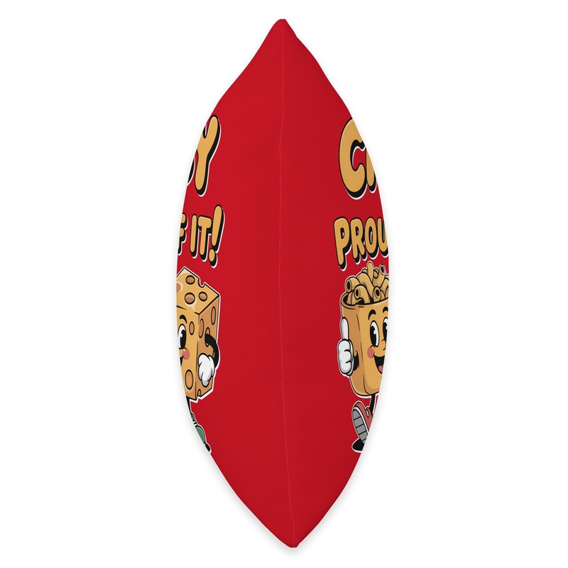 Cheesy and Proud Funny Mac And Cheese Lover Cartoon Pun