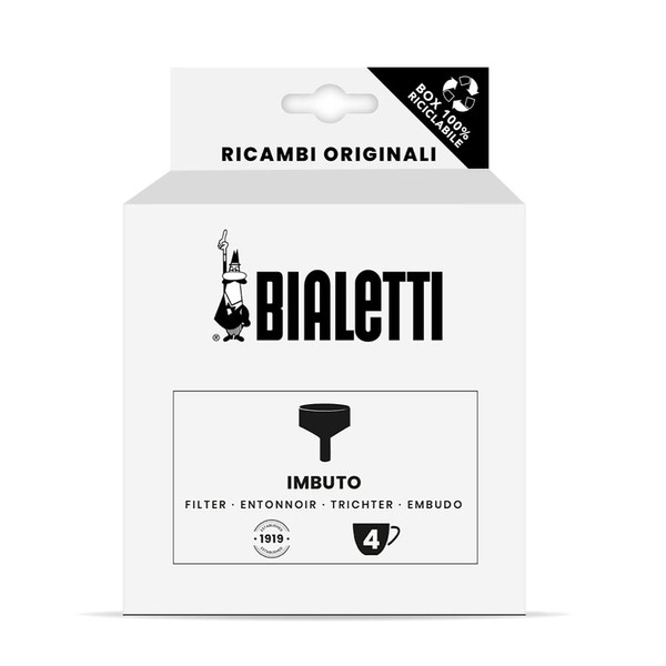 Bialetti Genuine Spare Parts for Mochinduction 4 Cup Wax (Funnel) Genuine Replacement Parts