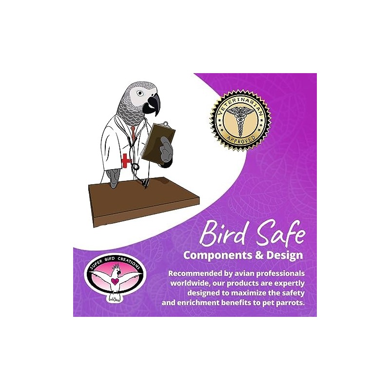 Super Bird Creations SB1058 Sneakers Bird Foot Toy - Engaging,