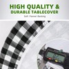 UMINEUX Fitted Rectangle Tablecloth for 6 ft - Plastic Vinyl