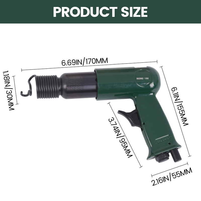 Doppy Air Hammer Kit, with Quick Change Retainer and 3