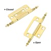 sourcing map 4 Pcs Metal Non-Mortise Hinges, Cabinet Door Hinges