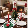 MUNILAIL 6 PCS Christmas Table Runner Plastic 14 x 108